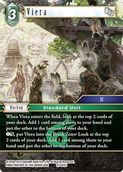 Viera 21-043C Beyond Destiny Final Fantasy card