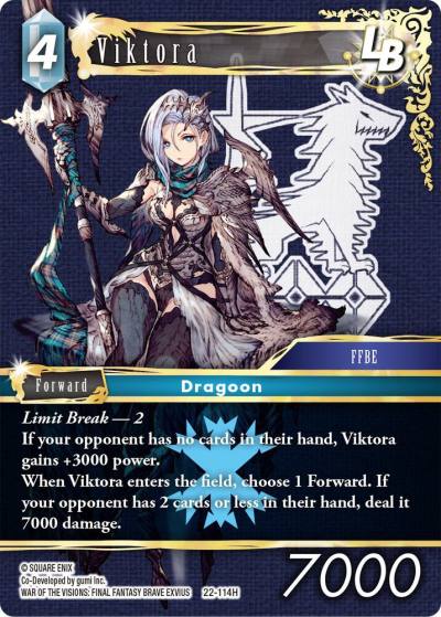 Viktora LB 22-114H Hidden Hope Final Fantasy card