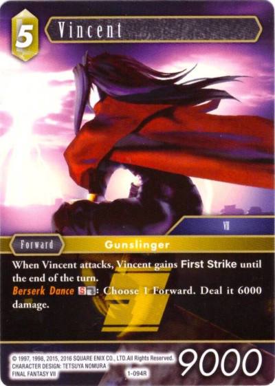 Vincent 1-094R Deck Exclusive Cards Final Fantasy card