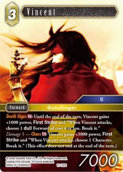 Vincent 11-135S Opus XI Final Fantasy card