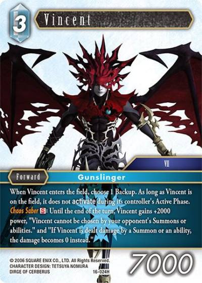 Vincent 16-024H Emissaries of Light Final Fantasy card