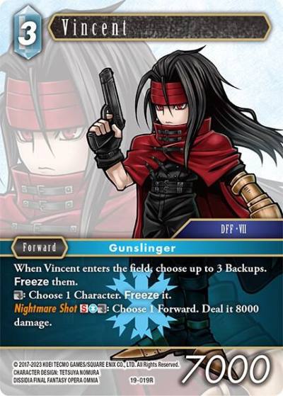 Vincent 19-019R From Nightmares Final Fantasy card