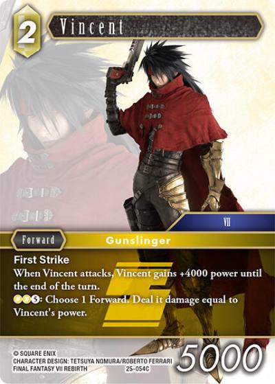 Vincent 25-054C Tears of the Planet Final Fantasy card