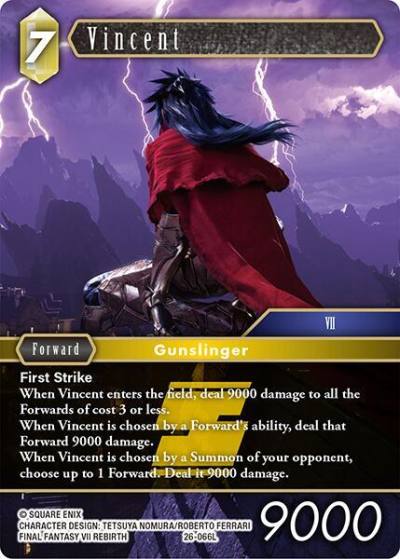 Vincent 26-066L Gunslinger in the abyss Final Fantasy card