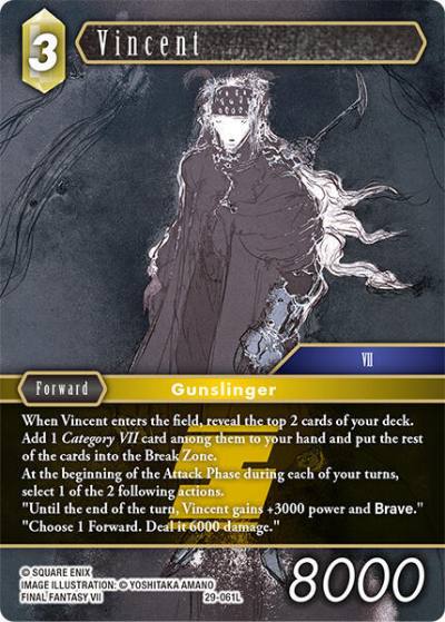 Vincent 29-061L Blissful Eternity Final Fantasy card