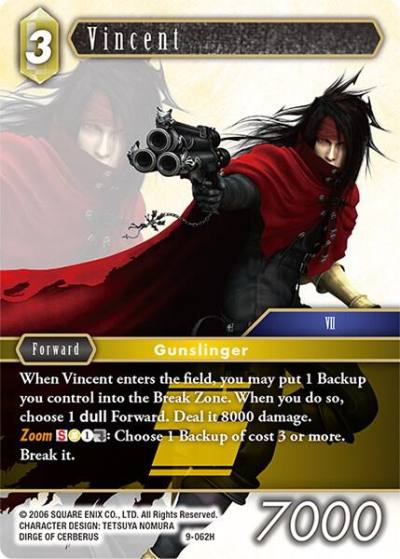 Vincent 9-062H Opus IX Final Fantasy card