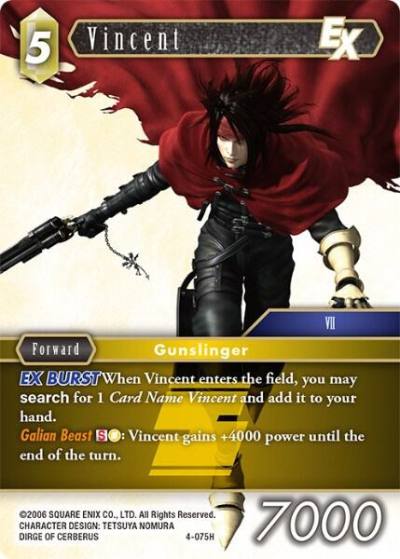 Vincent EX 4-075H Opus IV Final Fantasy card