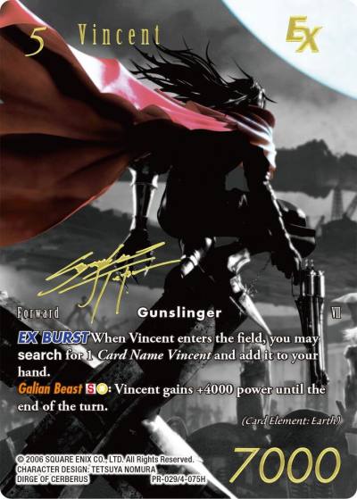 Vincent EX Noir Promo PR-029/4-075H FF: Promo Cards Final Fantasy card