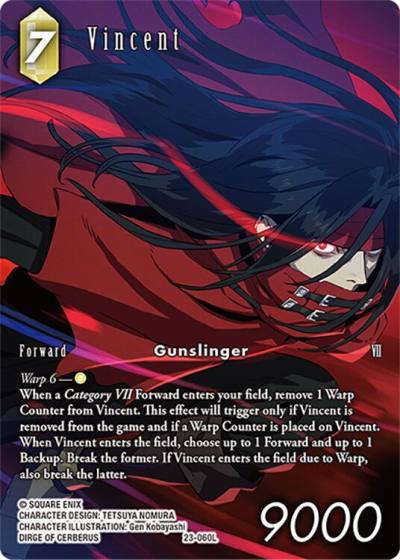 Vincent Full Art 23-060L Hidden Trials Final Fantasy card