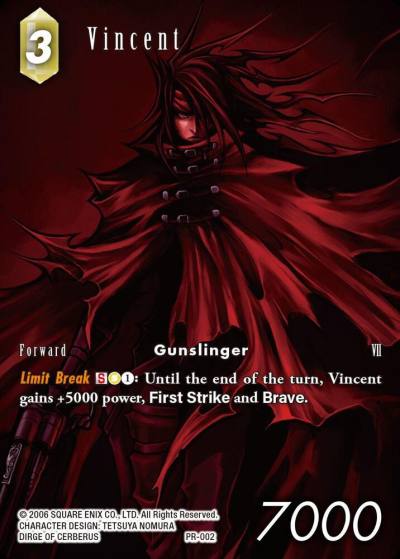 Vincent Full Art PR-002 FF: Promo Cards Final Fantasy card