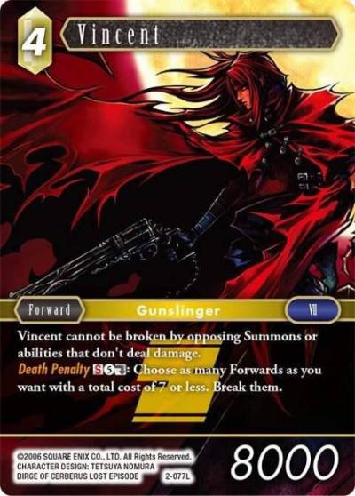 Vincent Legend 2-077L Opus II Final Fantasy card