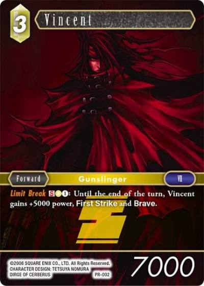 Vincent PR-002 FF: Promo Cards Final Fantasy card