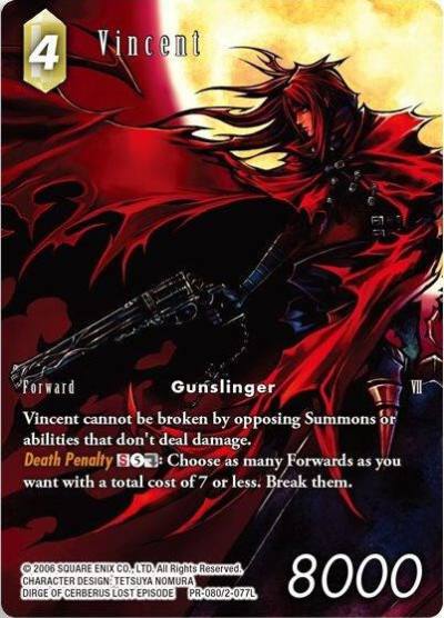 Vincent PR-080/2-077L FF: Promo Cards Final Fantasy card