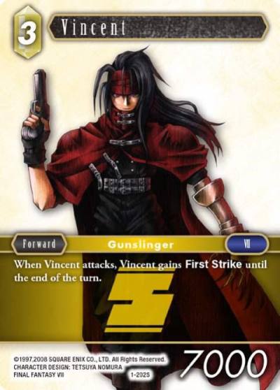 Vincent Starter 1-202S Opus I Final Fantasy card