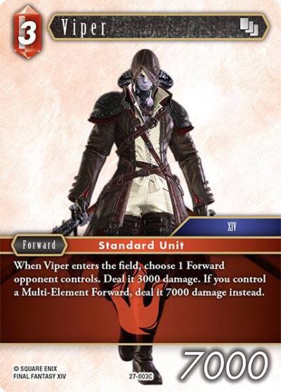 Viper 27-003C Journey of discovery Final Fantasy card