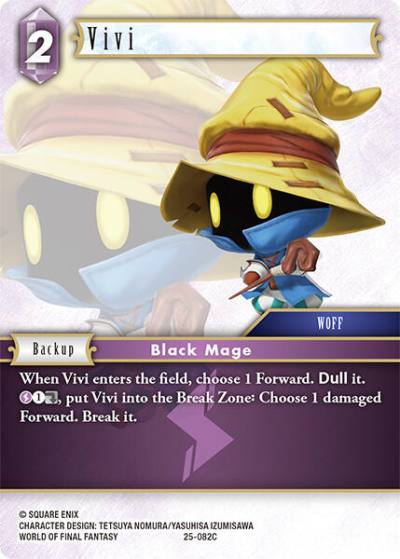Vivi 25-082C Tears of the Planet Final Fantasy card