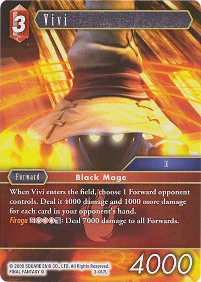 Vivi 3-017L Deck Exclusive Cards Final Fantasy card