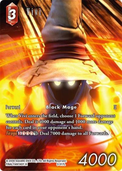 Vivi Full Art Reprint 3-017L Opus XIII: Crystal Radiance Final Fantasy card