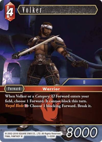 Volker 5-020R Opus V Final Fantasy card