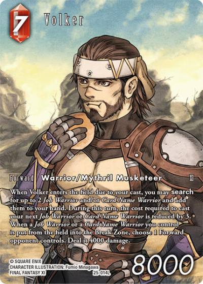Volker Full Art 25-014L Tears of the Planet Final Fantasy card
