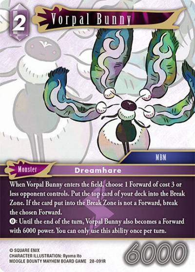 Vorpal Bunny 28-091R Dreamlike Oceans Final Fantasy card