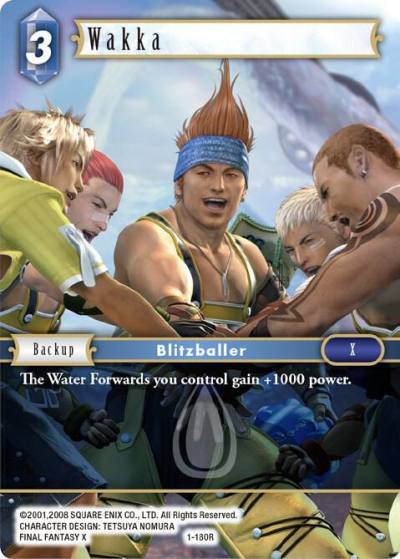 Wakka 1-180R Opus I Final Fantasy card