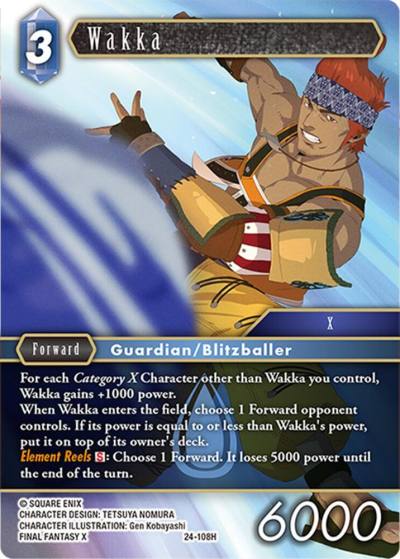 Wakka 24-108H Hidden Legends Final Fantasy card