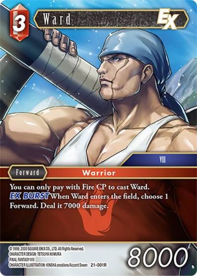 Ward EX 21-001R Beyond Destiny Final Fantasy card