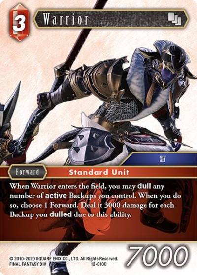 Warrior 12-010C Opus XII Final Fantasy card