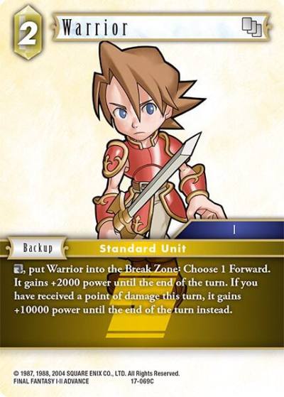 Warrior 17-069C Rebellion's Call Final Fantasy card