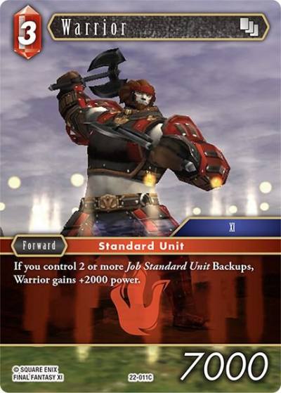 Warrior 22-011C Hidden Hope Final Fantasy card