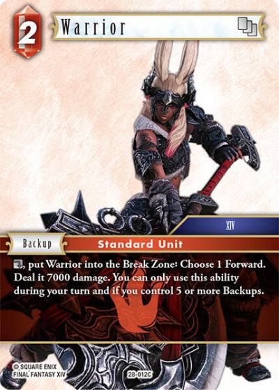 Warrior 28-012C Dreamlike Oceans Final Fantasy card