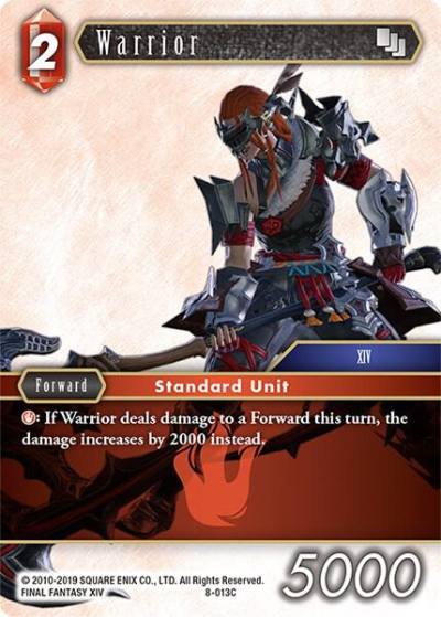 Warrior 8-013C Opus VIII Final Fantasy card