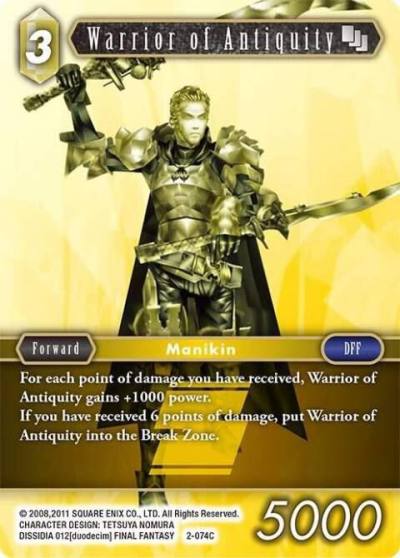 Warrior of Antiquity 2-074C Opus II Final Fantasy card