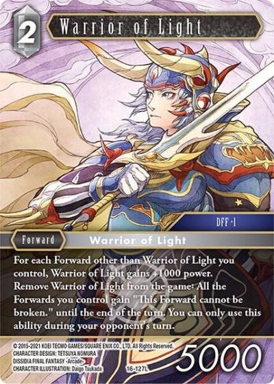 Warrior of Light 16-127L Emissaries of Light Final Fantasy card