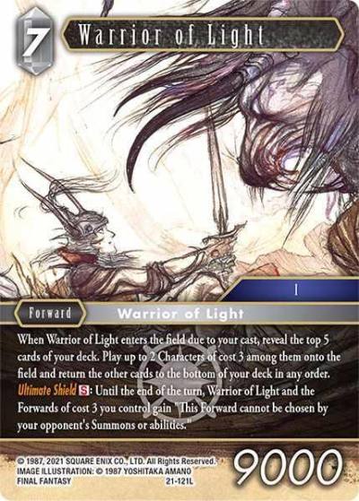 Warrior of Light 21-121L Blissful Eternity Final Fantasy card