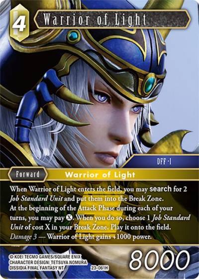 Warrior of Light 23-061H Hidden Trials Final Fantasy card