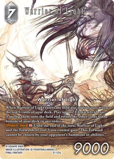 Warrior of Light (Full Art) 21-121L Blissful Eternity Final Fantasy card