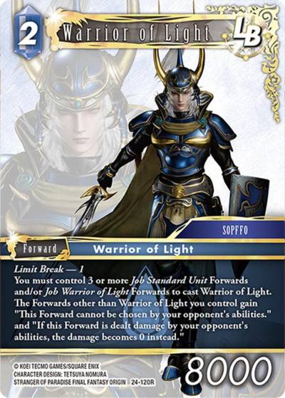 Warrior of Light LB 24-120R Hidden Legends Final Fantasy card