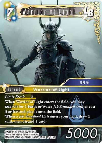 Warrior of Light LB 27-119R Journey of discovery Final Fantasy card