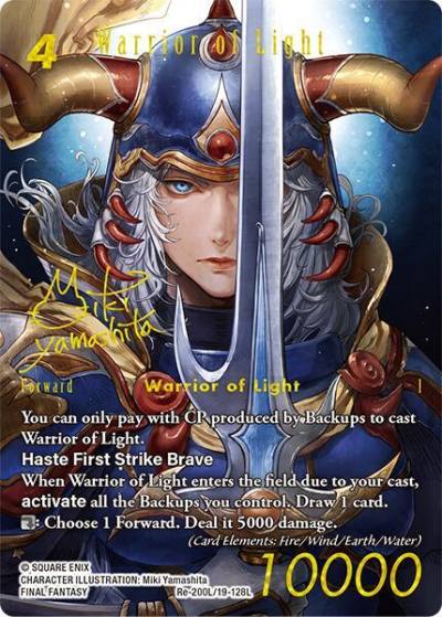 Warrior of Light Signed Re-200L/19-128L Legacy Collection Final Fantasy card
