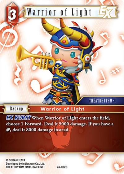 Warrior of Light ex 24-002C Hidden Legends Final Fantasy card