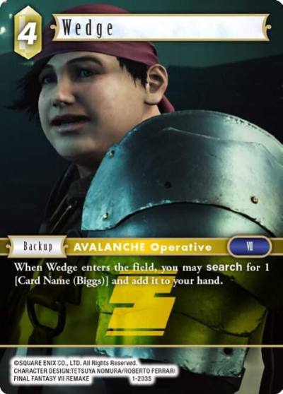 Wedge 1-203S Opus I Final Fantasy card