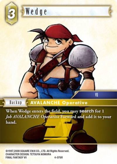 Wedge 4-076R Opus IV Final Fantasy card