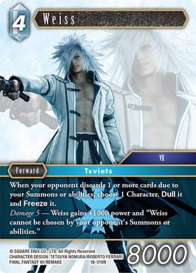 Weiss 18-019R Resurgence of Power Final Fantasy card