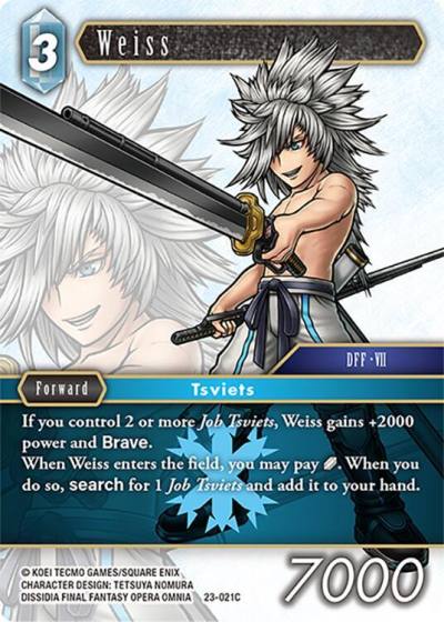 Weiss 23-021C Hidden Trials Final Fantasy card