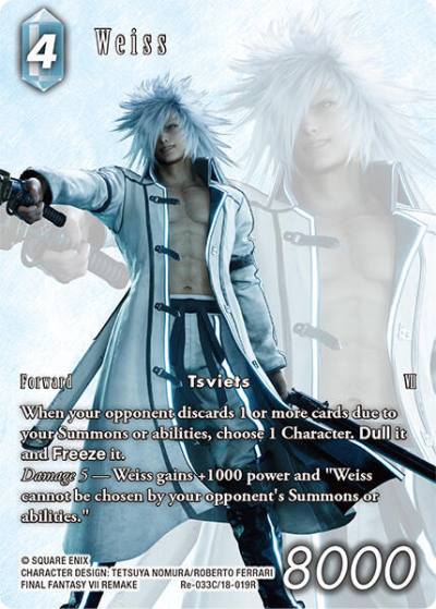 Weiss Full Art Re-033C/18-019R Legacy Collection Final Fantasy card