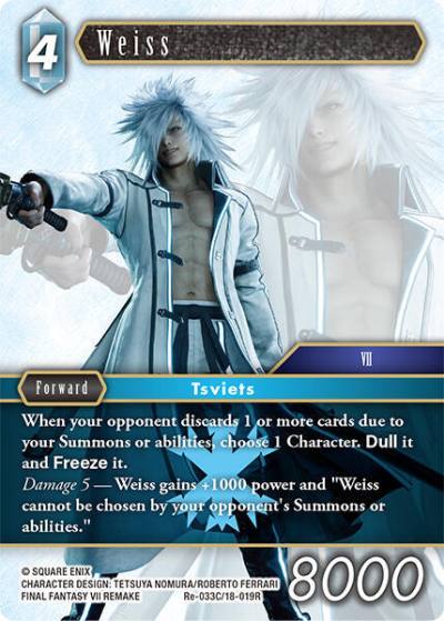 Weiss Re-033C/18-019R Legacy Collection Final Fantasy card