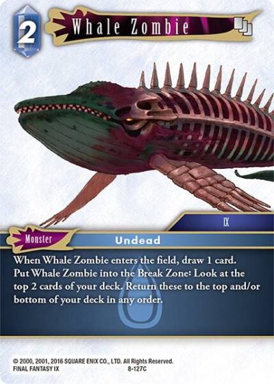 Whale Zombie 8-127C Opus VIII Final Fantasy card