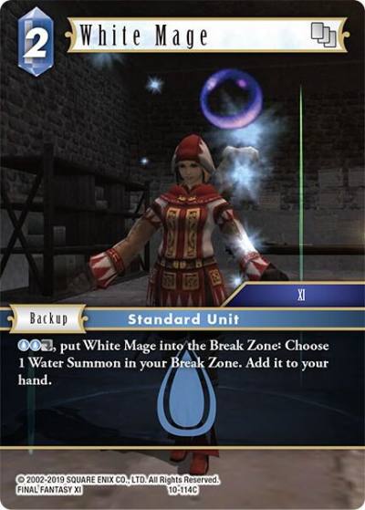 White Mage 10-114C Opus X Final Fantasy card